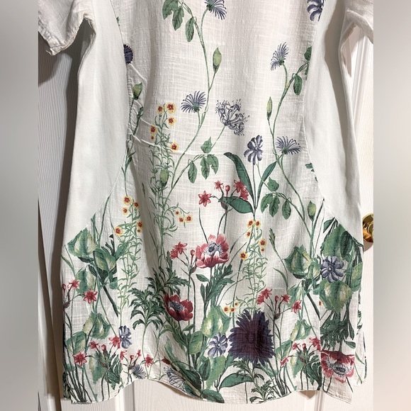 Beyond Capri Sheer Floral Swimsuit Coverup Boho Coastal Beachy Dress One Size - Picture 10 of 15